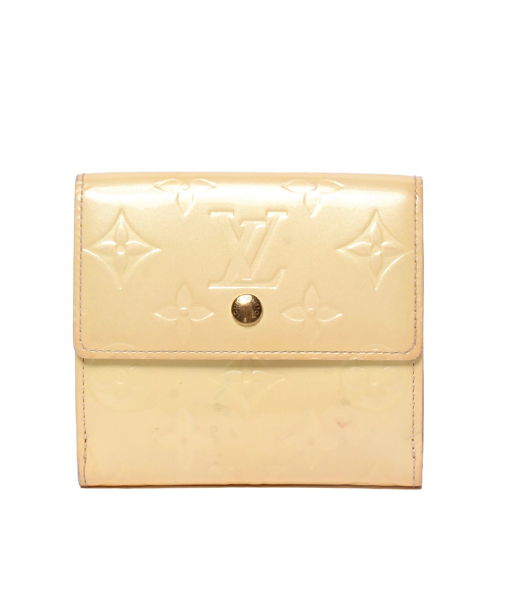 Louis Vuitton Hook Trifold Wallet Porte Monnaie Billet Carte Credit Tan